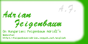 adrian feigenbaum business card